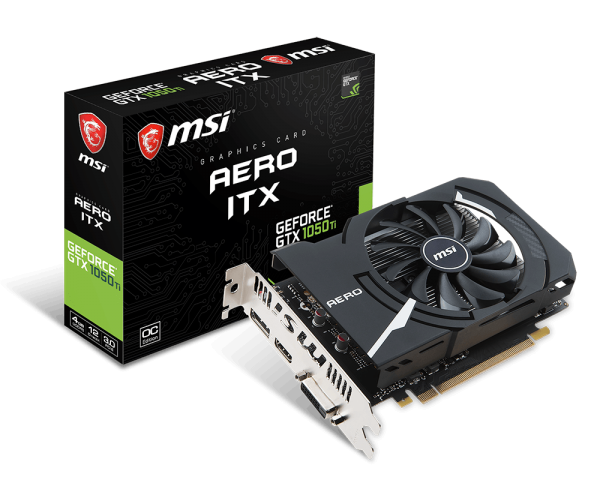 VGA MSI NVIDIA&#174; GeForce&#174; GTX 1050 Ti 4GB GDDR5 (GTX 1050 Ti AERO ITX 4G OCV1) 518ELF